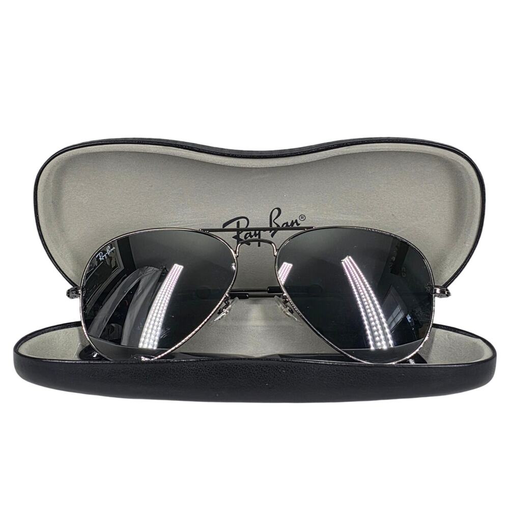 RAY-BAN RB3025 AVIATOR 58MM 004/40 SUNGLASSES – MIRROR FINISH LENS – AUTHENTIC